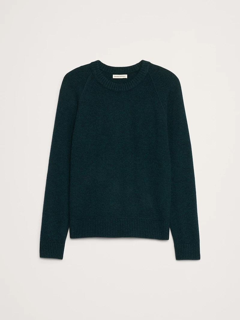 Italian Merino-Blend Crew-Neck Sweater