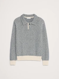 Herringbone Sweater Polo