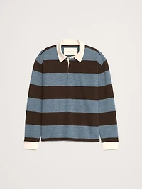 STRIPED BRUSHED RUGBY SHIRT