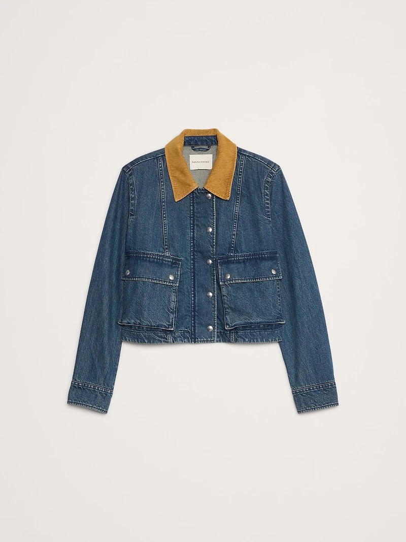 Denim Trapeze Jacket