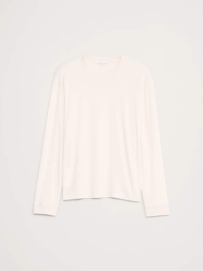 Silky-Cotton Crew-Neck T-Shirt