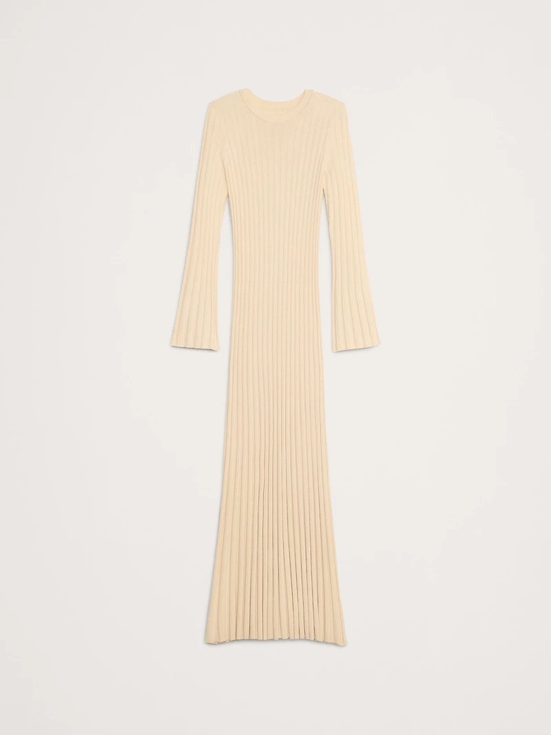 Sculpted Ribbed Maxi Dress