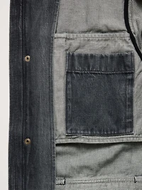 Oversized Italian Denim Field Jacket