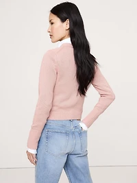 Cotton-Silk Crew-Neck Sweater