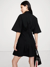 PINTUCK SHIRT DRESS