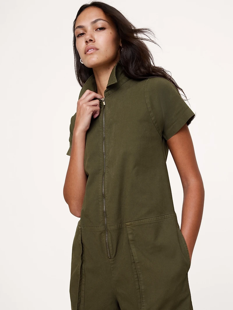 Canvas Utility Jumpsuit