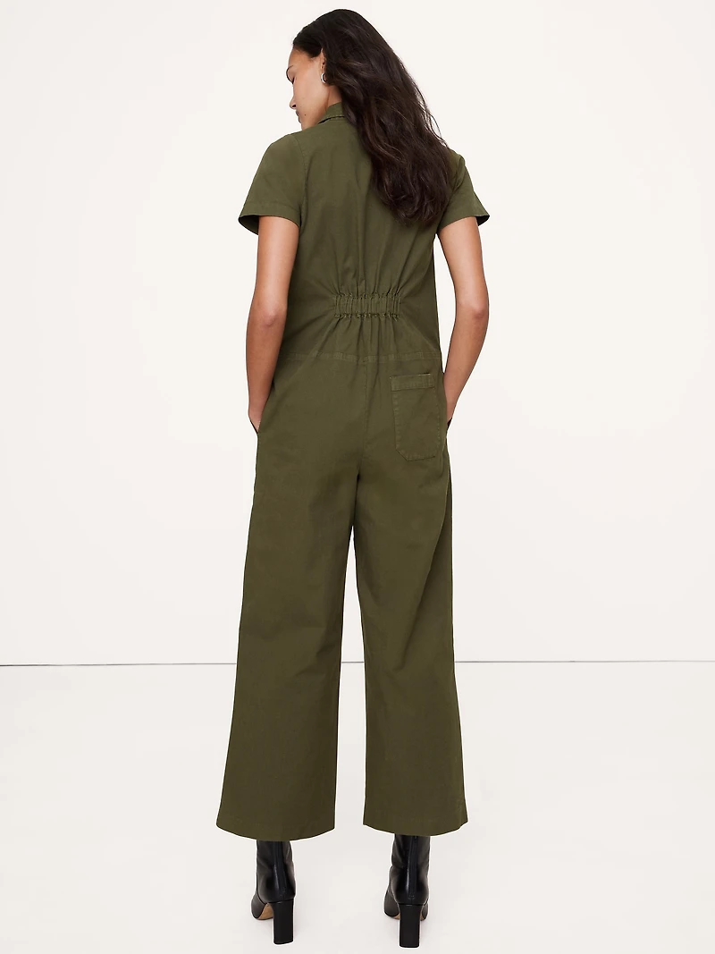 Canvas Utility Jumpsuit