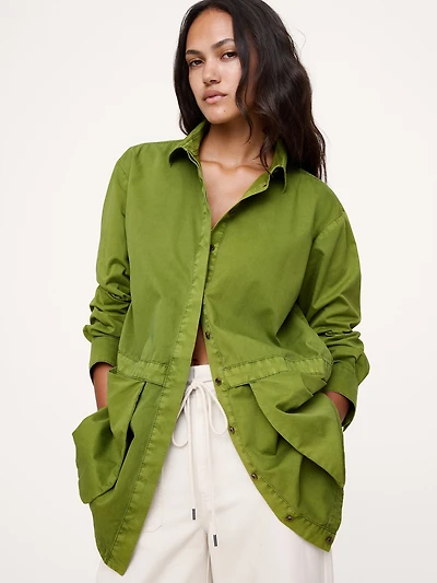 COTTON TWILL UTILITY TUNIC