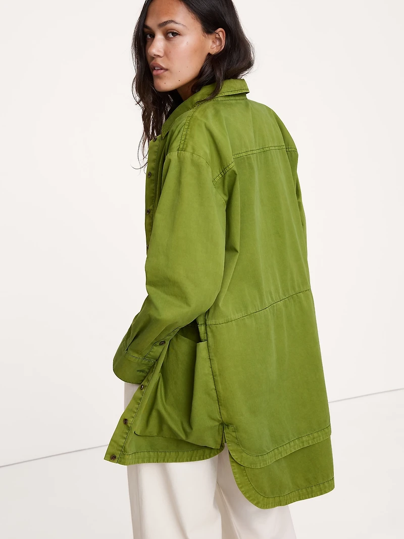 COTTON TWILL UTILITY TUNIC