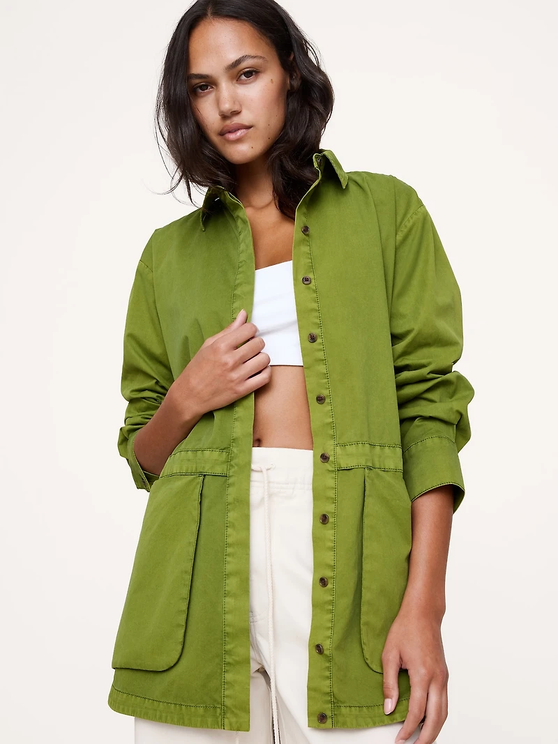 COTTON TWILL UTILITY TUNIC