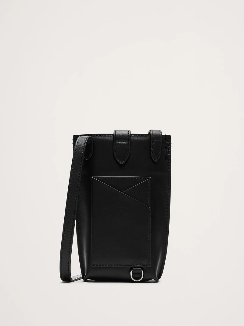 Italian Leather Crossbody Pouch