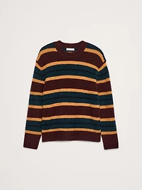 Italian Alpaca-Wool Blend Stripe Sweater