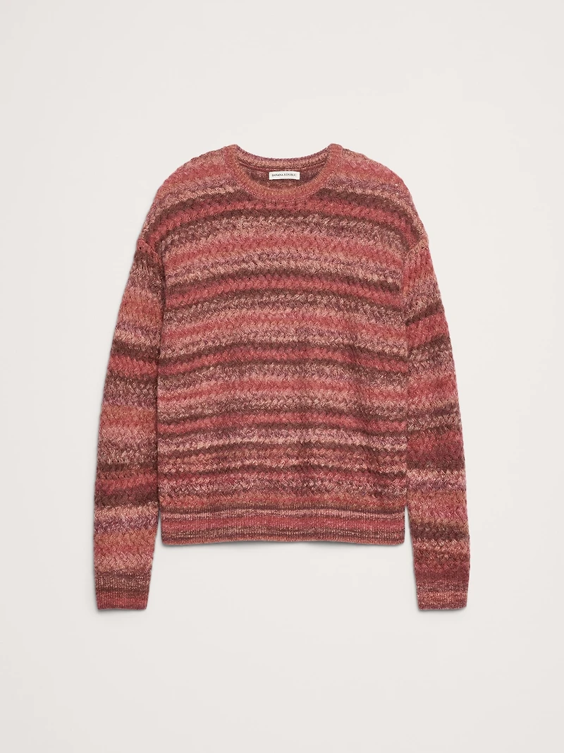 Space-Dye Crew-Neck Sweater