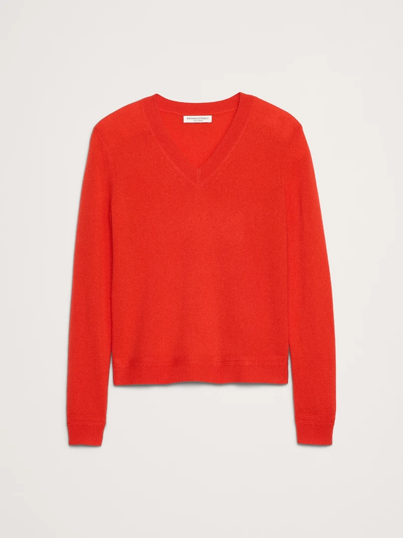 Lightweight Cashmere V-Neck Sweater