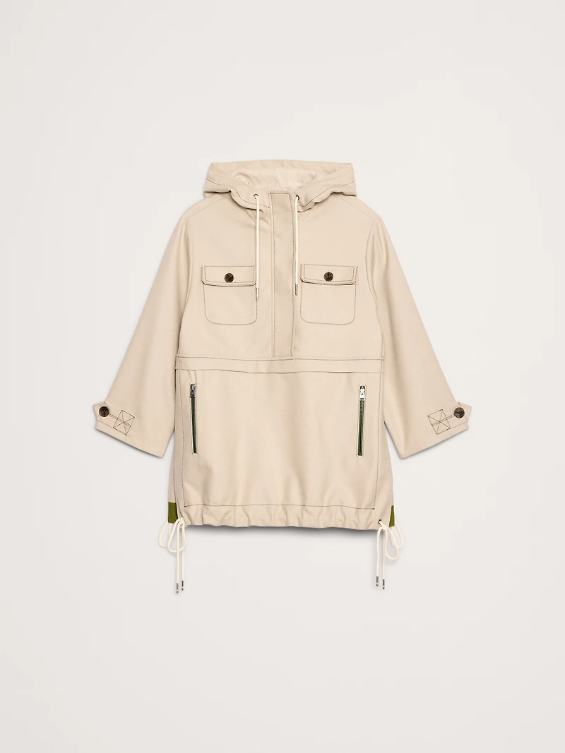 Oversized Italian Wool Utility Popover