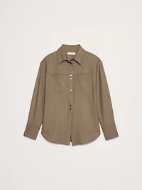 Stretch-Flannel Cinch-Back Shirt