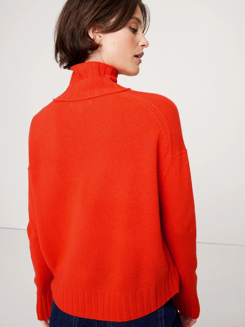 Oversized Cashmere Turtleneck Sweater