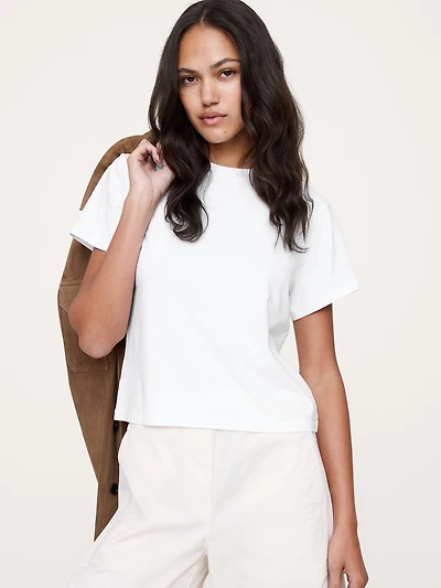 VINTAGE COTTON CREW-NECK T-SHIRT