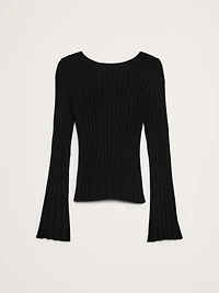 SCULPTED RIBBED BACKLESS TOP