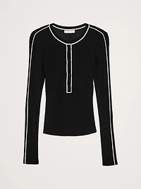 FEATHERWEIGHT CASHMERE HENLEY