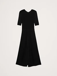 Sculpted Paneled Midi Dress