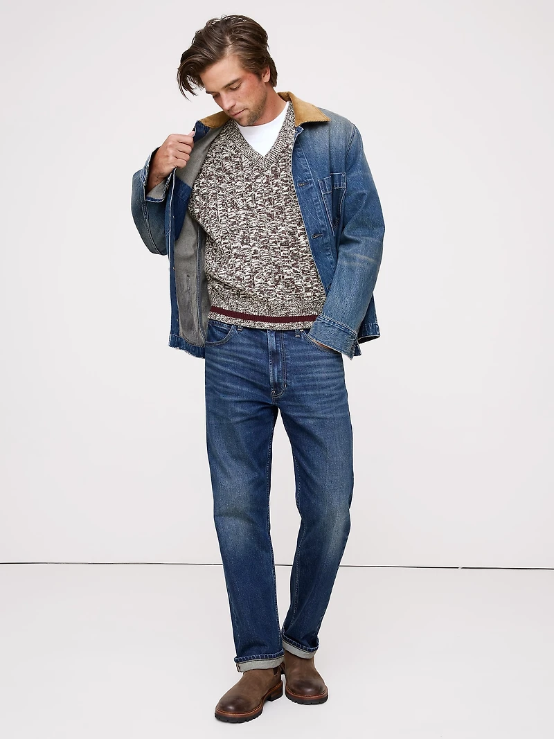Marled Merino-Blend Sweater Vest
