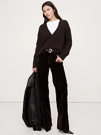 Lightweight Cashmere Low V-Neck Sweater