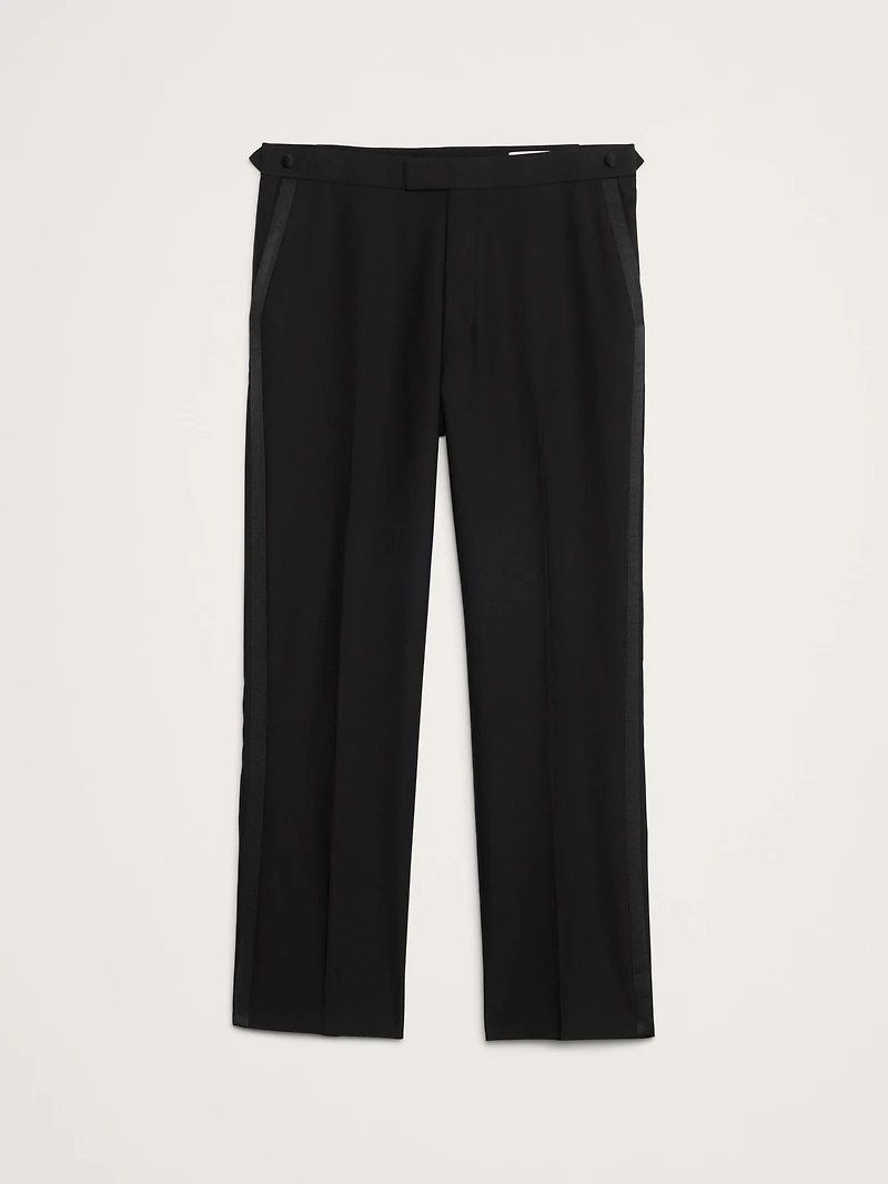 Straight Italian Barathea Tuxedo Pant