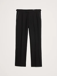 Straight Italian Barathea Tuxedo Pant