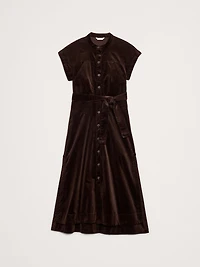 Corduroy Midi Shirt Dress