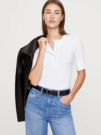 RIBBED HENLEY
