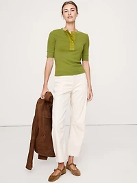 Ribbed Henley