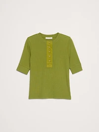 Ribbed Henley