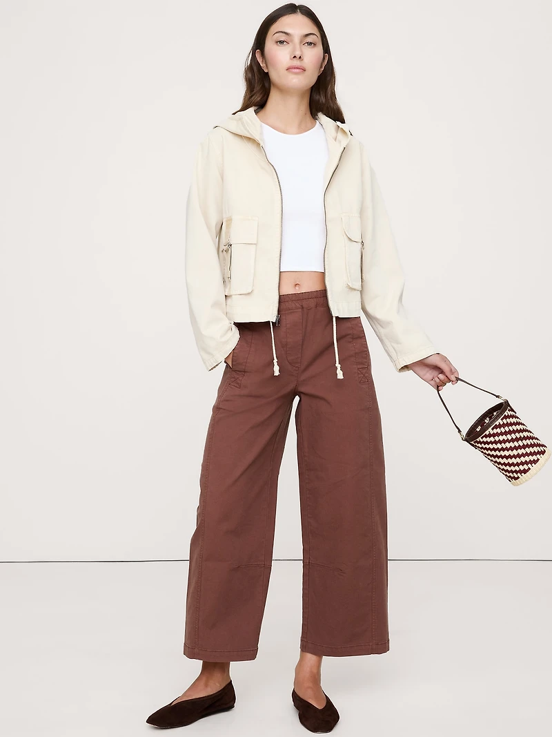 Mid-Rise Relaxed Painter Pull-On Pant