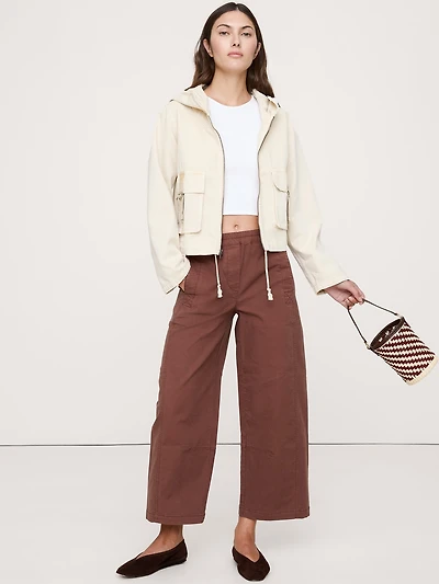 Mid-Rise Relaxed Painter Pull-On Pant