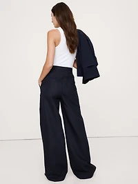 HIGH-RISE WIDE-LEG STUDIO PANT