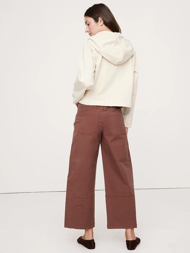 Mid-Rise Relaxed Painter Pull-On Pant