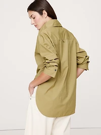 Oversized Long-Sleeve Popover Tunic