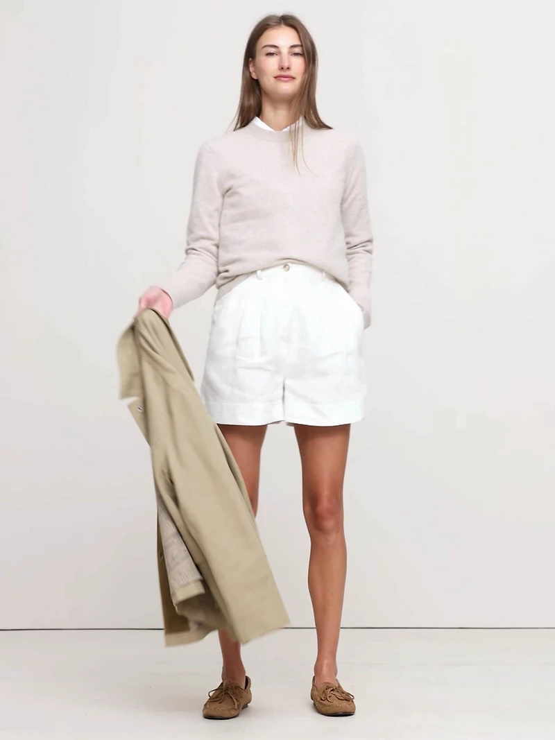 Lightweight Cashmere Crew-Neck Sweater
