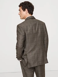 Italian Windowpane Suit Jacket