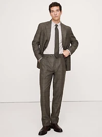Italian Windowpane Suit Jacket