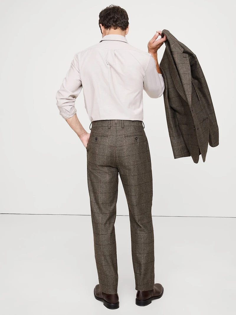 ITALIAN WINDOWPANE SUIT PANT