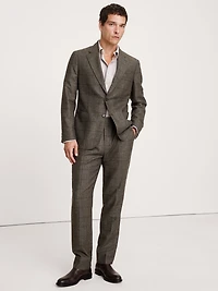 ITALIAN WINDOWPANE SUIT PANT