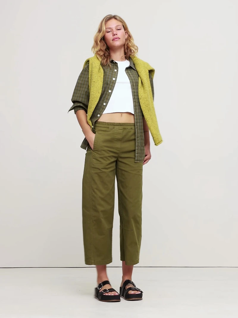 Mid-Rise Relaxed Painter Pull-On Pant