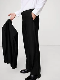 Straight Italian Barathea Tuxedo Pant