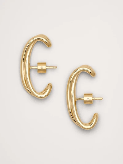 Knotted Ear Cuff With Post Backs