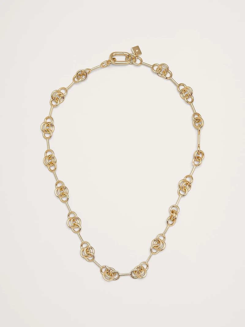 Double Ring Chain Necklace