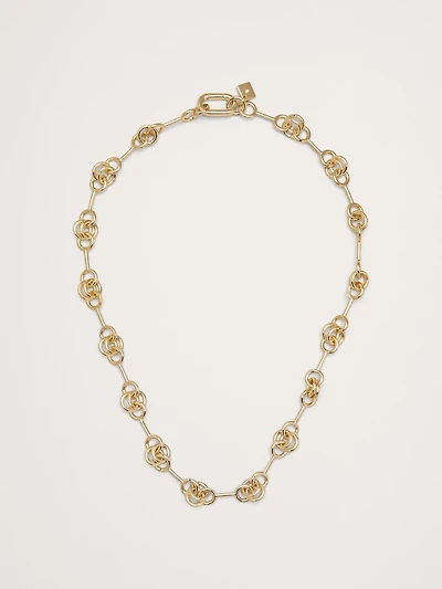 Double Ring Chain Necklace