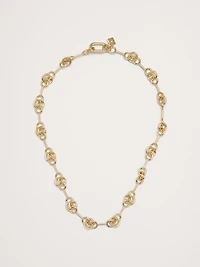Double Ring Chain Necklace