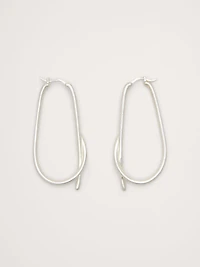 Large Knotted Hoop Earrings